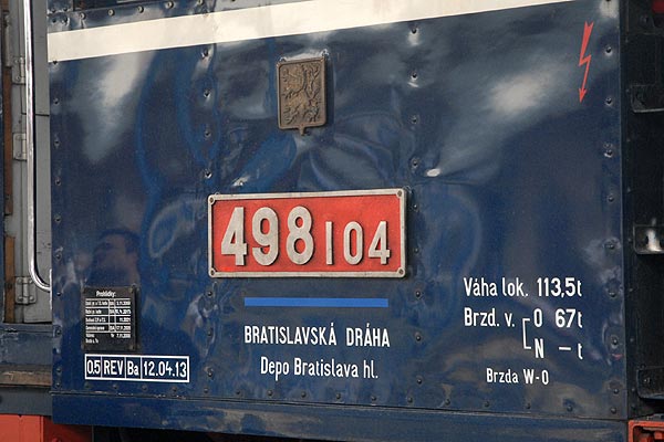 Steam special train at Bratislava
