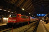 Evening trains at Frankfurt