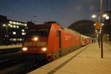 Dresden trains in winter