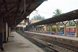 Trains at Galle station and depot