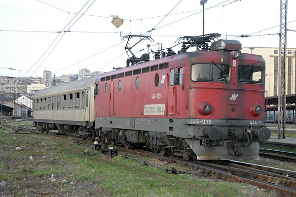 Trains at Belgrade main station