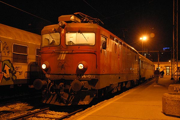 Trains at Belgrade main station