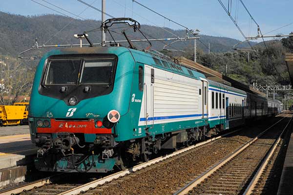 Trains at Levanto & Monterosso south of Genova 
