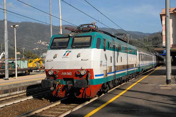 Trains at Levanto & Monterosso south of Genova 
