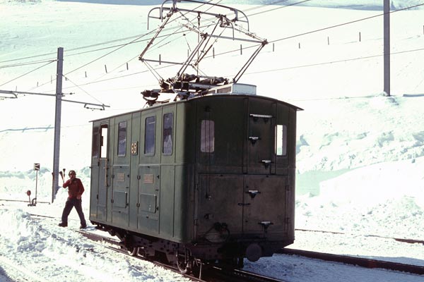 Wengeralpbahn (WAB) He 2/2 65 at Jungfraujoch