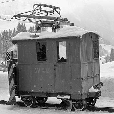 Interlaken to Lauterbrunnen Railways in winter
