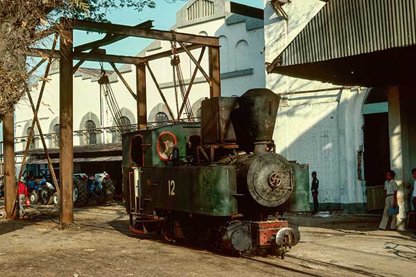 Steam locos at Sumberharjo Sugar Mill, Java 
