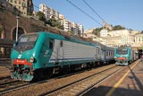 Trains at Genova Piazza Principe station