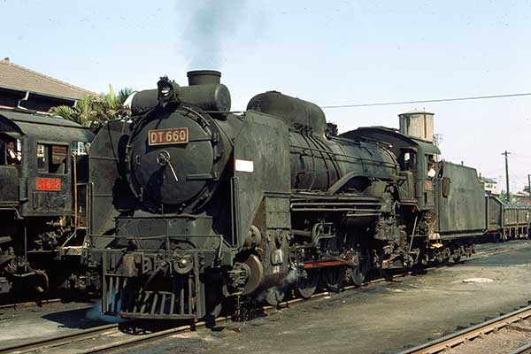 TRA 2-8-2 DT660 at Chiayi loco depot